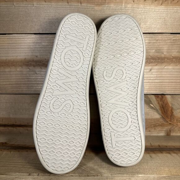 NEW Women’s Size 11 - TOMS Ezra Mid Grey Repreve Two Tone Felt Faux Fur Slippers - Picture 7 of 10